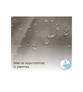 Tropik Home -Mermer Desen Beyaz- Çift Kanatlı Banyo Duş Perdesi (2x110x200)