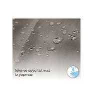 Tropik Home -Mermer Desen Beyaz- Çift Kanatlı Banyo Duş Perdesi (2x110x200)