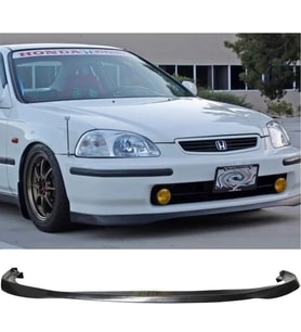 Honda Civic Sir Ön Lip Plastik Parlak Siyah karlık-ön-ek-bodykit 1996 1997 1998 Makyajsız Kasa