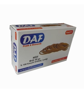 Ambalaj Paket Para Lastiği 50 Gr 1 Paket Brons Ambalaj Lastigi %100 Kauçuk 1 Paket-DAF-AMBLJLSTG-50GR-1PK (Sarı)