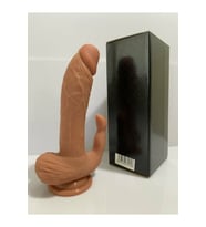 Kılitoris Uyarımlı Çift Katmanlı Premium Dildo