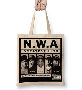 Nwa Greatest Hıts N666 Bez Çanta Uzun Saplı