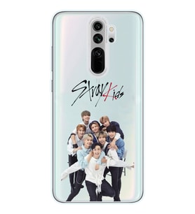 Redmi Note 8 Pro Uyumlu Stray Kids Tasarımlı Şeffaf Telefon Kılıfı
