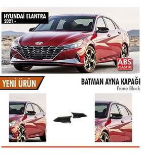 Hyundai Elantra Yarasa Ayna Kapağı Batman Parlak Siyah Piano Black