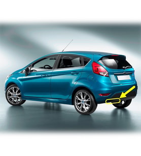 Ford Fiesta 2013-2016 Arka Tampon Çeki Demiri Kapağı 1531833