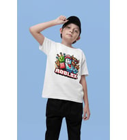 Roblox Baskılı Unisex Oyun Çocuk Tişört (1-12 Yaş)