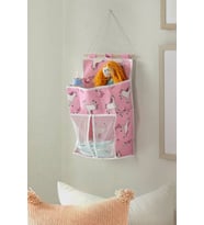 Kids Çok Katlı Askılı Organizer Çocuk & Bebek Odası Düzenleyici 48x25 cm (Pudra Pembe)