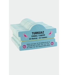 Turkuaz & Yengeç Burç Bileklik Kartı