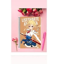 Lisesharte Atismata Anime Defter 1 Adet Özel Tasarım A4 Boyutu Telli Çizgili Defter 21*29 Cm