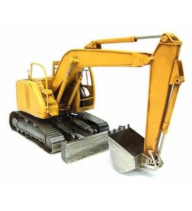 Dekoratif Metal Ekskavatör (Sarı)