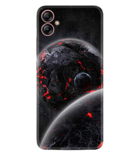 Samsung Galaxy A05 Kılıf Resimli Desenli Silikon Platinium Series Kara Dünya 1902