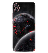 Samsung Galaxy A05 Kılıf Resimli Desenli Silikon Platinium Series Kara Dünya 1902