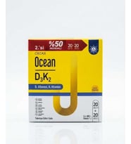 Ocean D3K2 Damla 20+20 ml - İkincisi %50 İndirimli