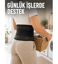 Bel Destekli Çalışma Korsesi Ayarlanabilir Elastik Cırtlı Bel Desteği