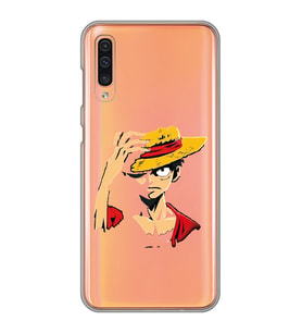 Samsung Galaxy A50 - A30S - A50S Uyumlu One Piece Luffy Tasarımlı Şeffaf Telefon Kılıfı