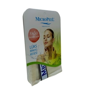 Micro Peel İpek Kese Yağlı Ciltler İçin Banyo Kesesi 16CMX24CM