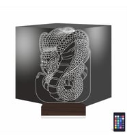 Luvivia Yılan Tattoo Tato Tasarım 3D Lamba - Masa Gece Lambası