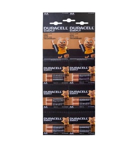Duracell Kalem Pil AA 12 Li Kartela  (Kalın Kalem Pil)