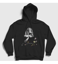 Presmono Unisex Siyah Concert Poster Müzik Adele Kapüşonlu Sweatshirt 474231tt