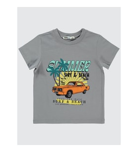 Civil Boys Erkek Çocuk Tişört 2-5 Yaş Gri (Gri)