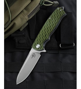 BESTECH GRAMPUS BG02B Yeşil G10 Sap D2 Çelik Çakı (Çok Renkli)