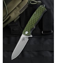 BESTECH GRAMPUS BG02B Yeşil G10 Sap D2 Çelik Çakı (Çok Renkli)