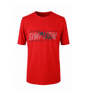Trender Simplism Baskı Süpreme Kırmızı Erkek T-Shirt 226-15