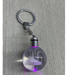 Ledli Sultanahmet Tasarımı Kristal Anahtarlık Alk3804