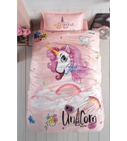Tek Kişilik Nevresim Takımı Pink Dreams Pudra