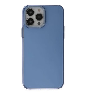 iPhone 14 Pro Kılıf Anka PC Sert Metal Kapak - Mavi