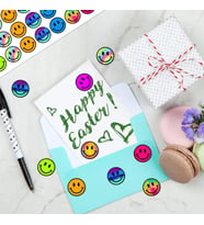 Renkli Neon Sticker 100 Adet
