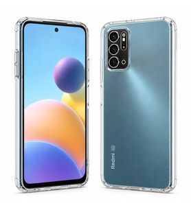 Logis Xiaomi Redmi Note 10 5G Uyumlu Şeffaf Silikon Kılıf Darbe Emici İnce Esnek Şeffaf Telefon Ko