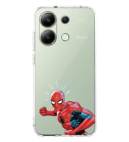 Xiaomi Redmi Note 13 4G Uyumlu Spider Desenli Şeffaf Telefon Kılıfı