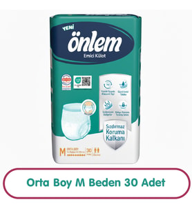 Önlem Emici Külot M Beden 30 Adet