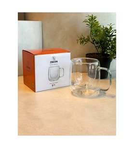 ÇİFT CİDARLI KUPA-250 ML (Şeffaf)