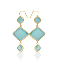 Kadir Jewellery 22 Ayar Altın Kaplama Kadın Sallantılı Küpe -El İşçiliği Ve Hipoalerjenik Küpe