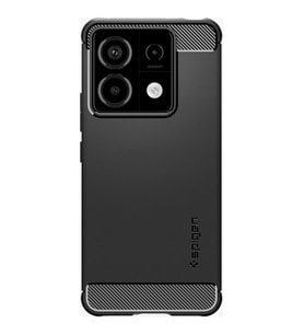 Spigen  Note 13 Pro 5G / POCO X6 5G ile Uyumlu Kılıf Rugged Armor Black