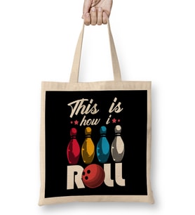Cute & Funny This Is How I Roll Airplane Pun Bez Çanta Uzun Saplı