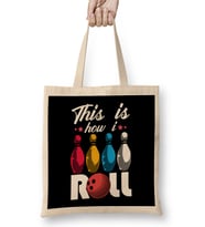 Cute & Funny This Is How I Roll Airplane Pun Bez Çanta Uzun Saplı
