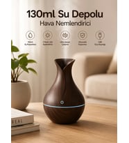 130ml Aromaterapi Difüzörü Hava Nemlendirici 7 Renk LED Işıklı