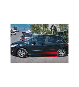 PEUGEOT 308 MARŞPİYEL SAĞ SOL TAKIM FİBERGLASS BOYASIZ Uyumlu