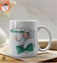 Kişiye Özel Fotoğraf Baskılı Babaya Özel Premium Porselen Kupa - GDTK-901032