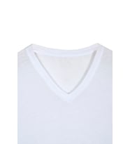 Bsm Erkek Supima Pamuk V Yaka T-shirt 41853 (Beyaz)