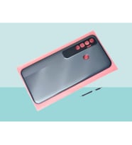Tkgz - Tecno Spark 7 Pro (KF8)Uyumlu FULL KASA Arka Kapak Batarya Kapağı - FÜME