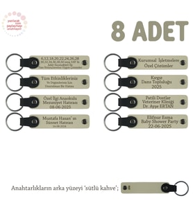 Sütlü Kahve, Müzikal Topluluklara Özel Hediyelik Anı Anahtarlıkları 8' li Set Takım