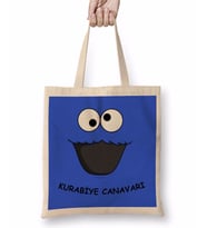 Kurabiye Canavarı 03 Bez Çanta Uzun Saplı