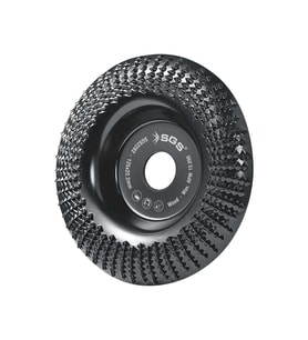 SGS AHŞAP İŞLEME TAŞLAMA DİSKİ KAVİSLİ 125MM x 22,22MM
