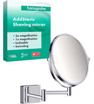 Hansgrohe, Duvar Montajı, Kozmetik Aynası Addstoris, Döner Tıraş Aynası, Makyaj Aynası, Krom