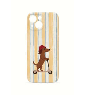 iPhone 15 Plus Vorian İnce Kamera Korumalı Mika Kılıf Dachshund Riviera
