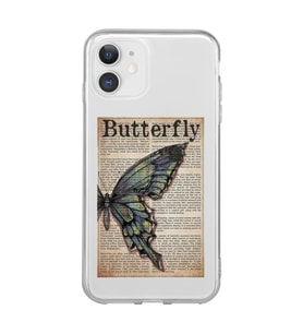 Iphone 11 Uyumlu Butterfly Tasarımlı Şeffaf Telefon Kılıfı